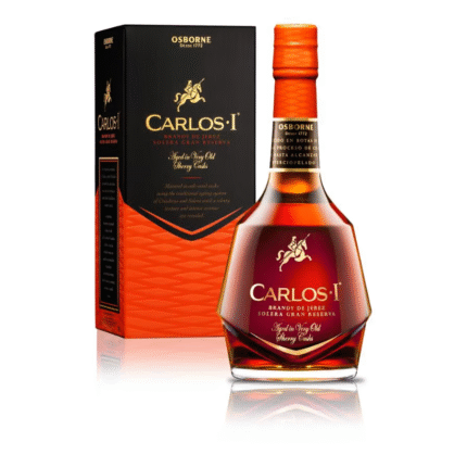 Carlos I 70cl 40% GB +1 Glass ბრენდი კარლოს I 0.7 ლ 40% ყუთით + 1 ჭიქით 2000000000923